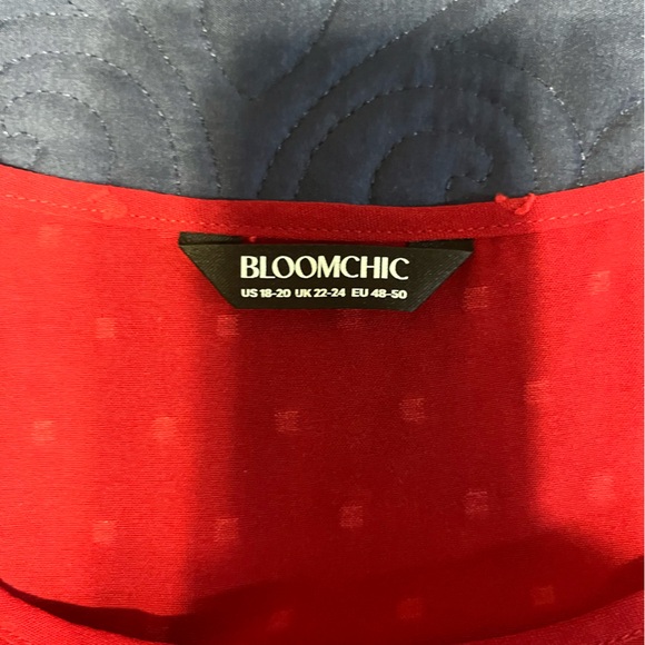 BloomChic Women's Burgundy Blouse - Picture 4 of 4